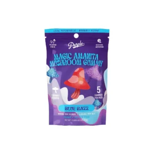 Blue Razz - Purple - Magic Amanita Mushroom Gummies - 3000MG
