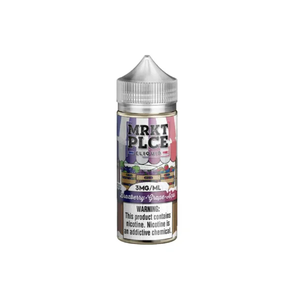 Iced Brazeberry Grape Acai - MRKT PLCE - Freebase E Liquid - 100ML