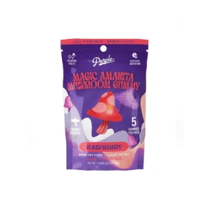 Raspberry - Purple - Magic Amanita Mushroom Gummies - 3000MG