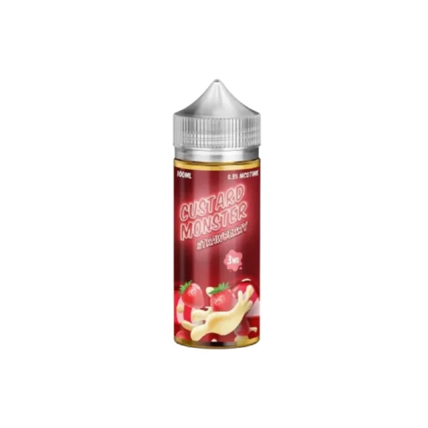 Strawberry - Custard Monster - Freebase E Liquid - 100ML